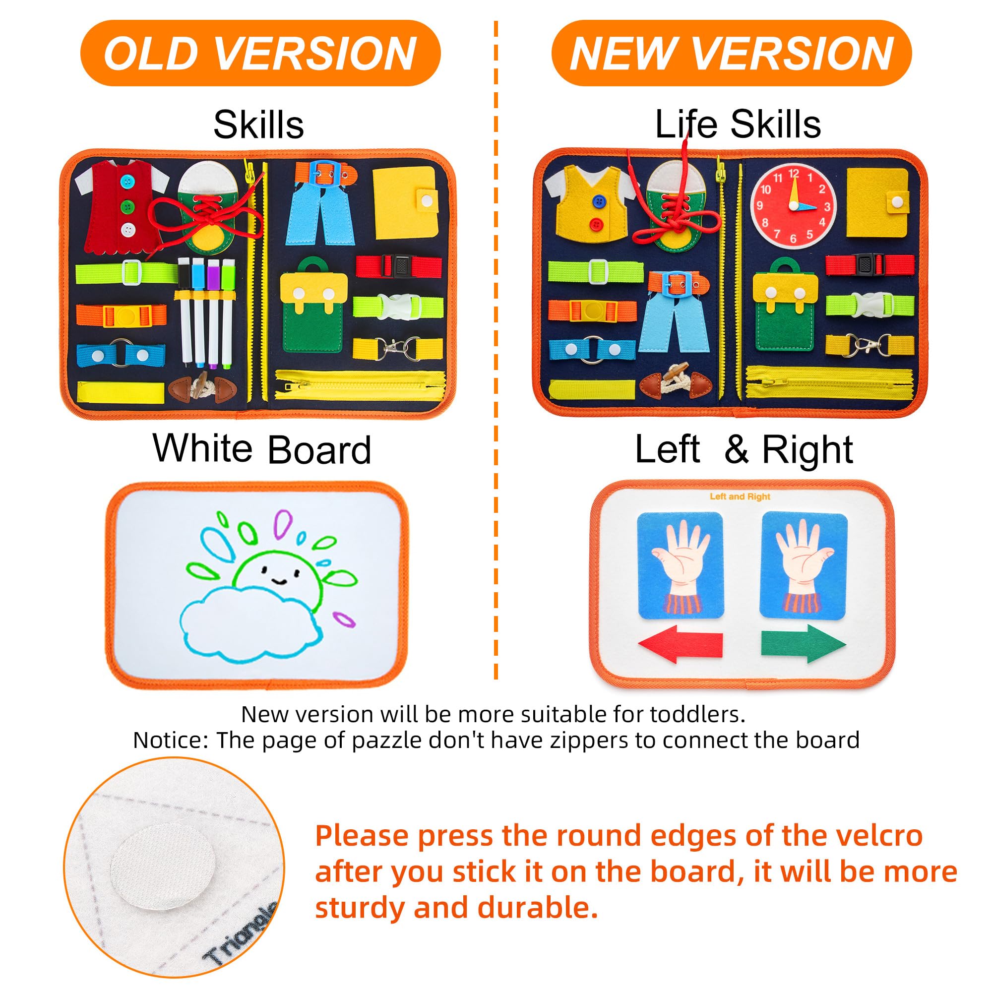 Foto 3 | Juguete Sensorial De Viaje Busy Board Freebear Para Niños Pequeños De 1 A 4 Años - Venta Internacional.