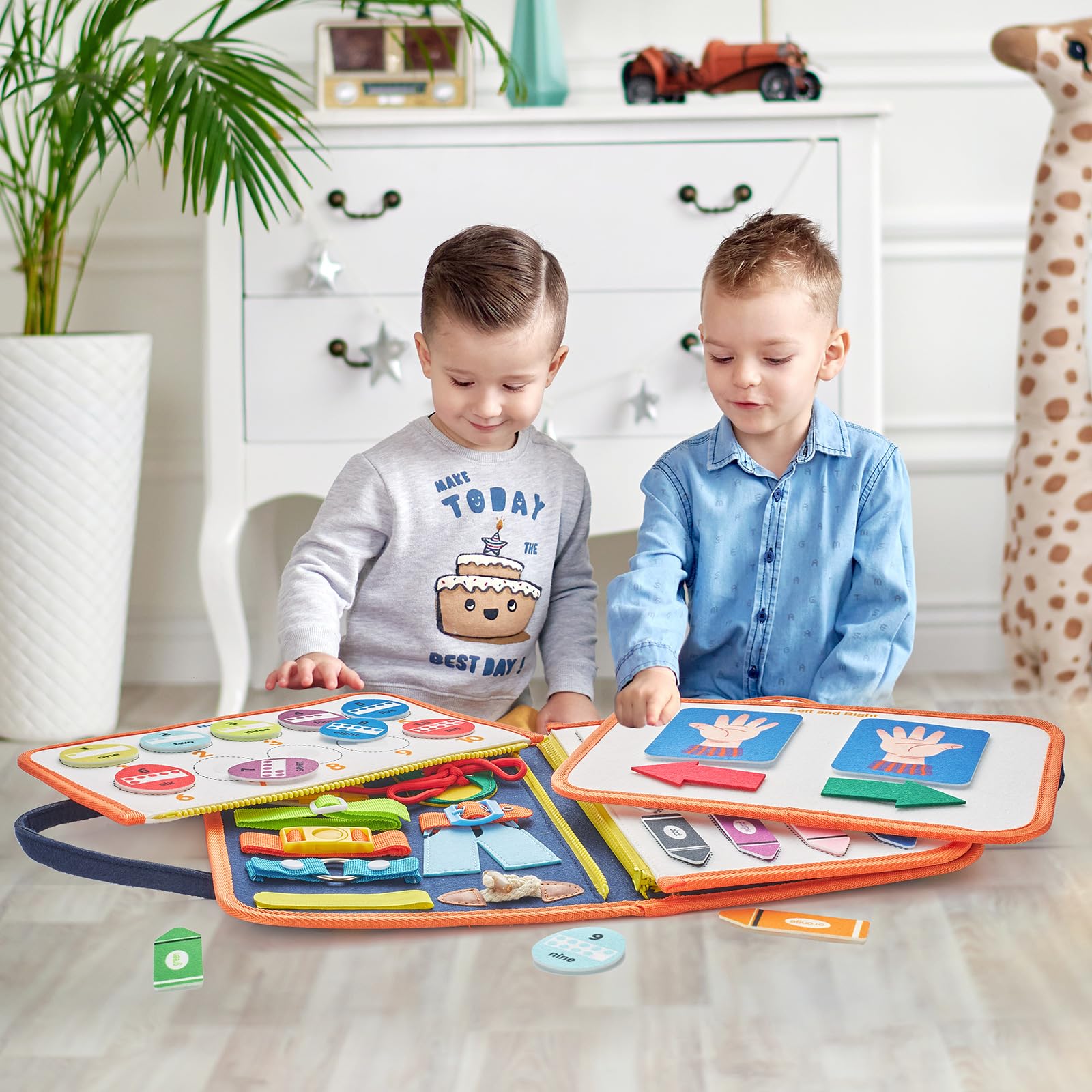 Foto 7 | Juguete Sensorial De Viaje Busy Board Freebear Para Niños Pequeños De 1 A 4 Años - Venta Internacional.