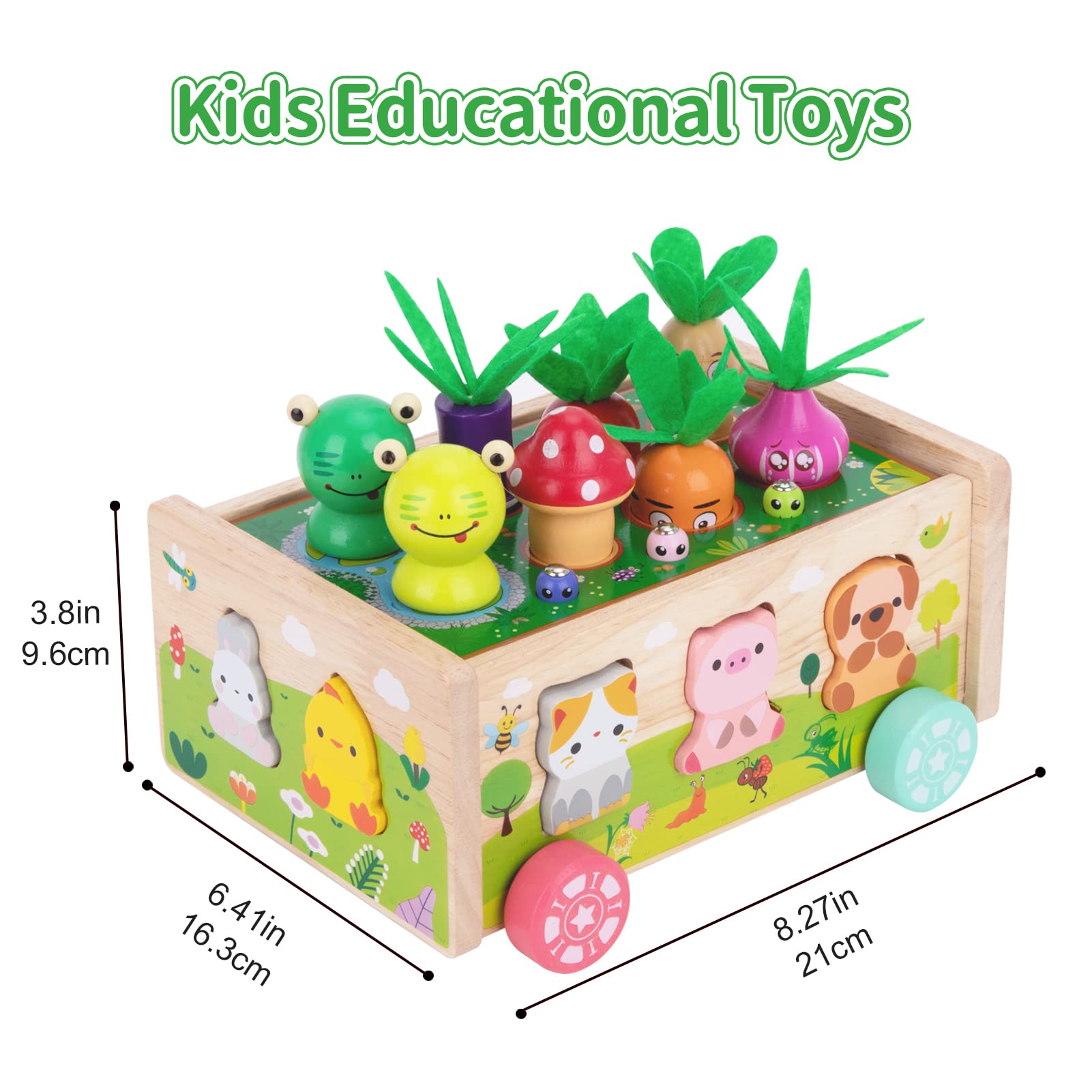 Foto 5 pulgar | Juguetes De Granja Montessori De Madera Kmtjt Para Niños Pequeños De 1 A 3 Años - Venta Internacional.