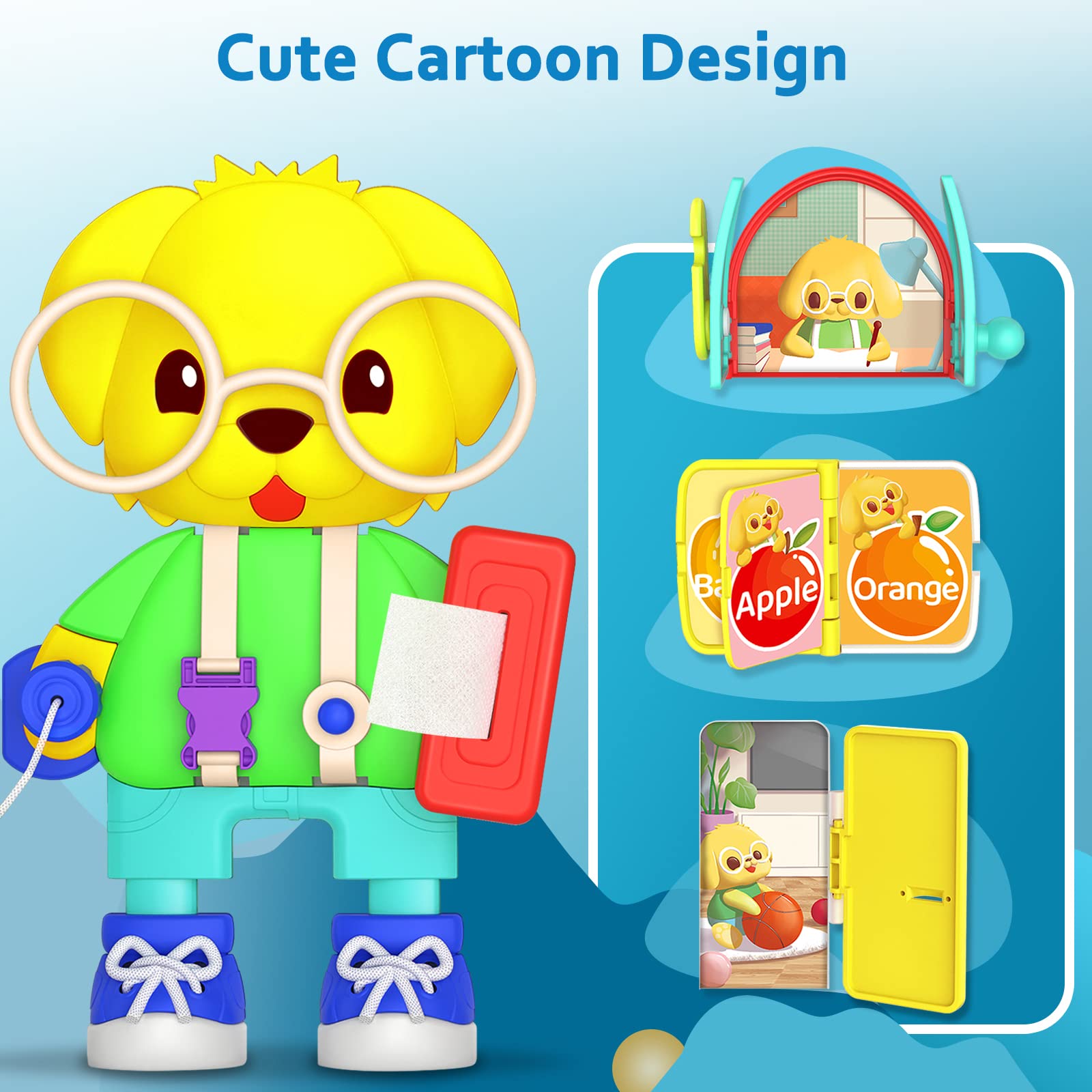 Foto 4 pulgar | Bqu Montessori Busy Board Con Música Bilingüe Para Más De 20 Actividades - Venta Internacional.