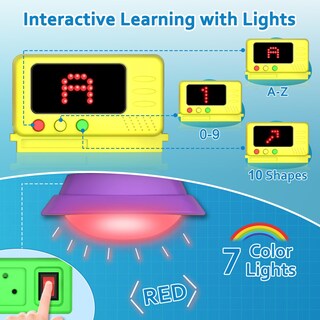 Foto 5 | Bqu Montessori Busy Board Con Música Bilingüe Para Más De 20 Actividades - Venta Internacional.