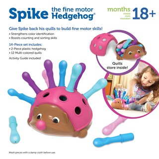 Foto 6 | Recursos De Aprendizaje Para Erizos Motrices Finas, Spike Pink, 18 Meses O Más - Venta Internacional.