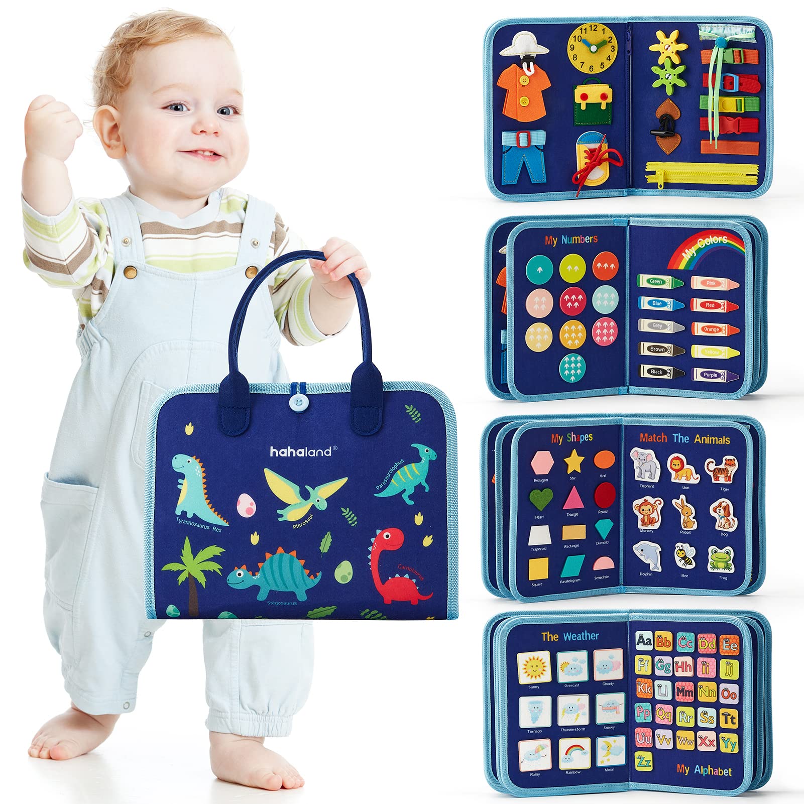 Juguetes Montessori Busy Board Hahaland Para Niños Pequeños De 2 Años - Venta Internacional.