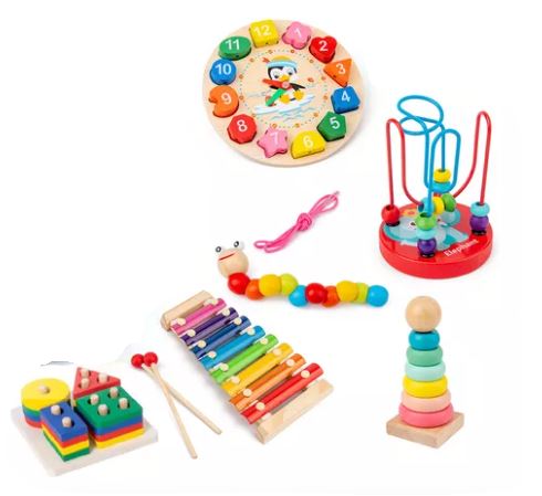 Set De Juguetes Educativos 6 Piezas para Niños