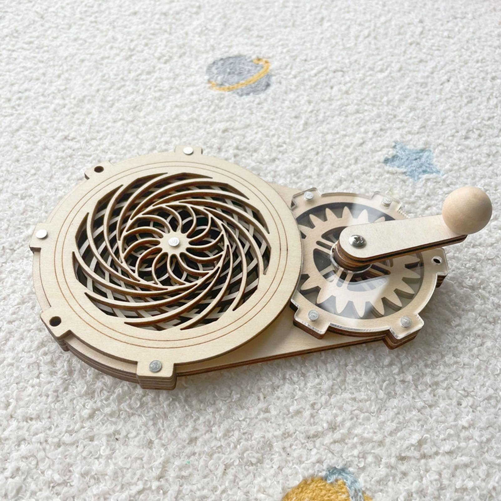 Foto 5 pulgar | Juguete De Manivela Sonew Diy De Madera Para Niños Pequeños - Venta Internacional