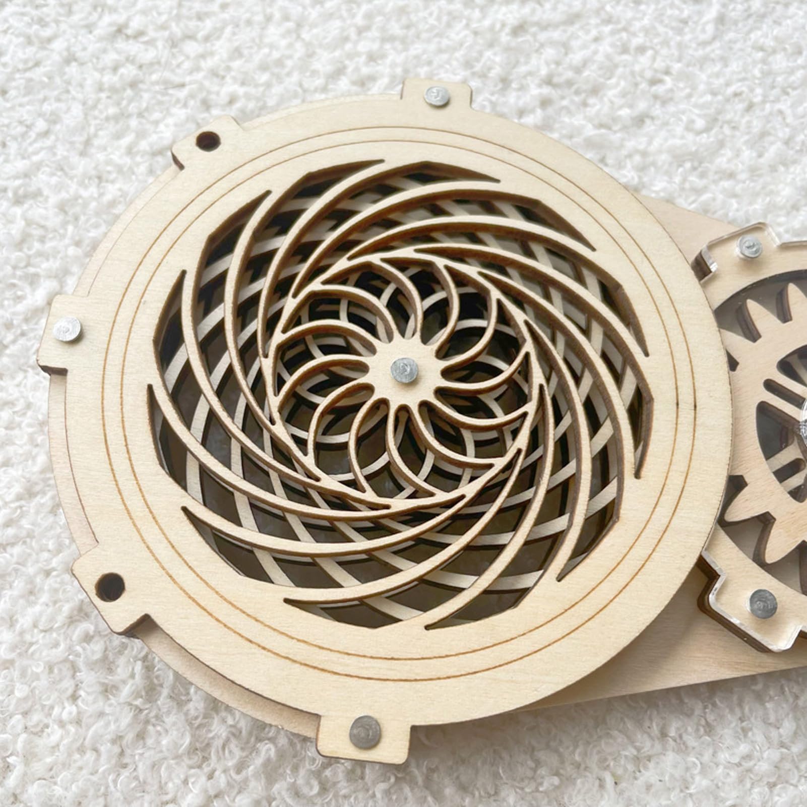 Foto 5 | Juguete De Manivela Sonew Diy De Madera Para Niños Pequeños - Venta Internacional