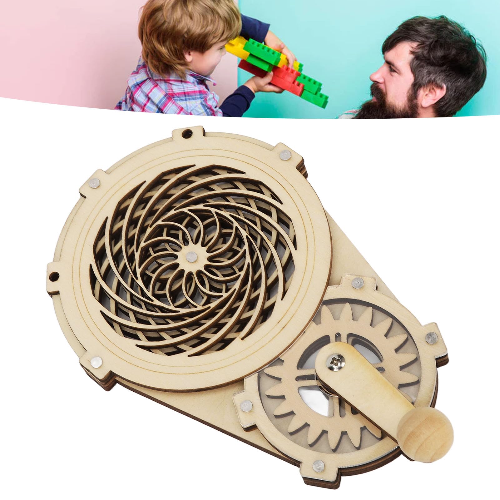 Foto 6 | Juguete De Manivela Sonew Diy De Madera Para Niños Pequeños - Venta Internacional