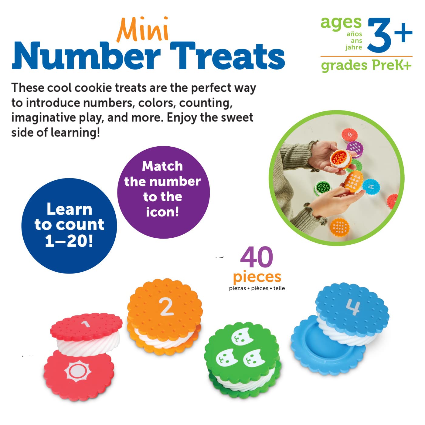 Foto 6 pulgar | Golosinas con Números Pequeños Toy Learning Resources 40 Unidades - Venta Internacional