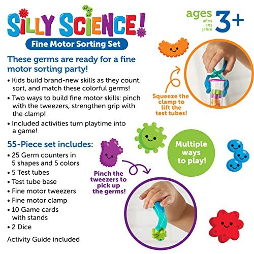 Foto 7 pulgar | Juego De Clasificación De Motricidad Fina Silly Science De L - Venta Internacional.