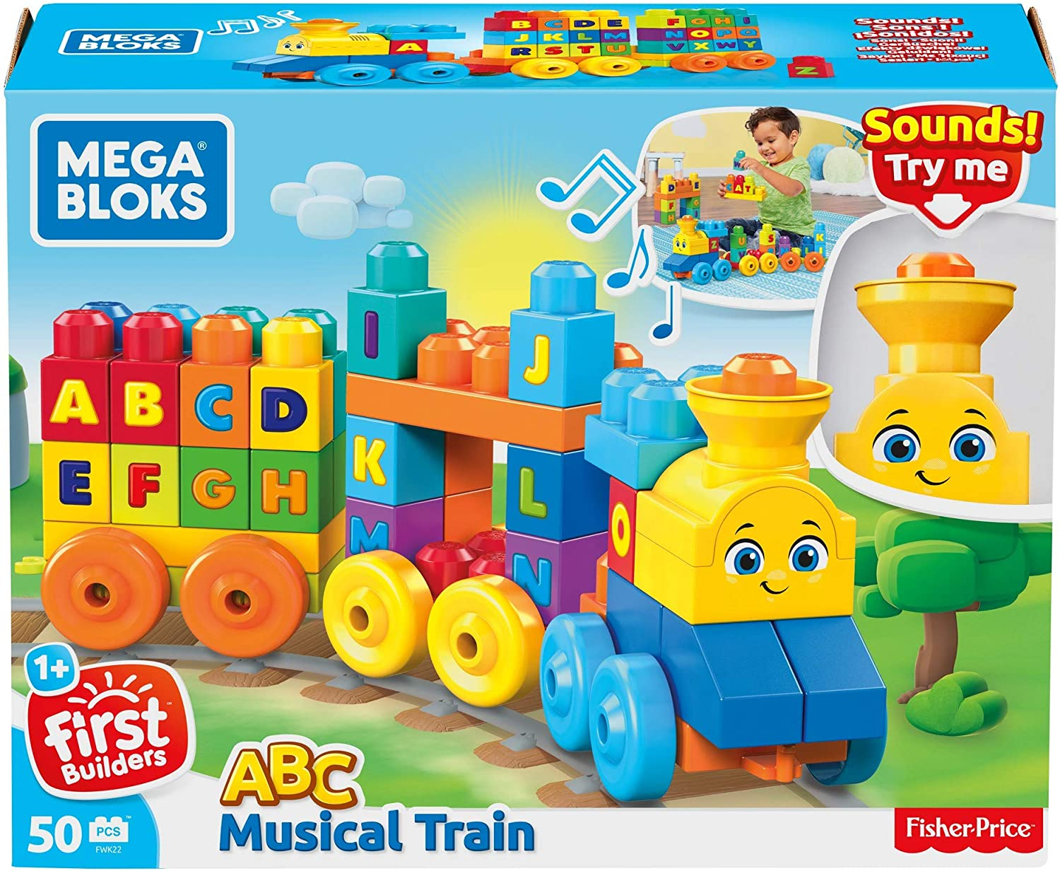 Foto 7 pulgar | Tren Musical Abc Mega Bloks - Venta Internacional