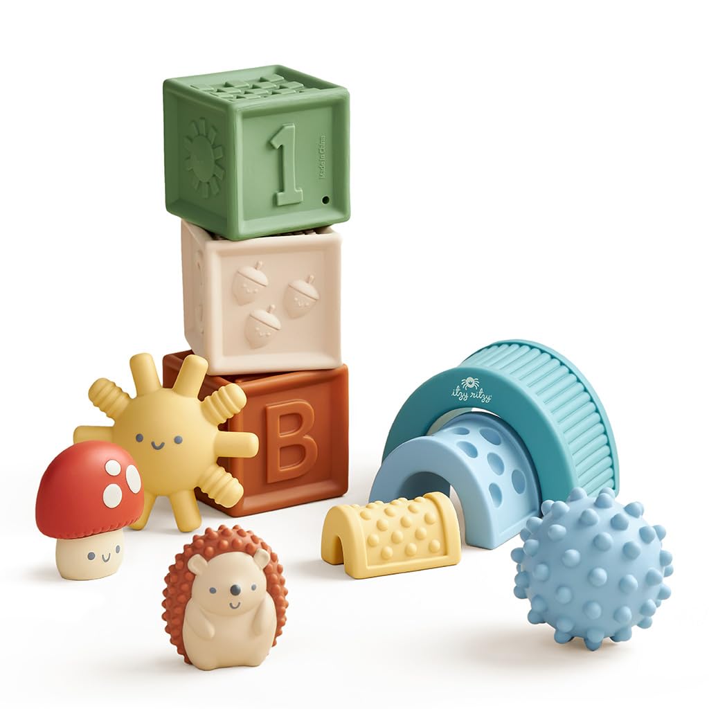Foto 1 | Juego de Bloques Sensoriales Itzy Ritzy de 10 Piezas con Bloques Blandos - Venta Internacional