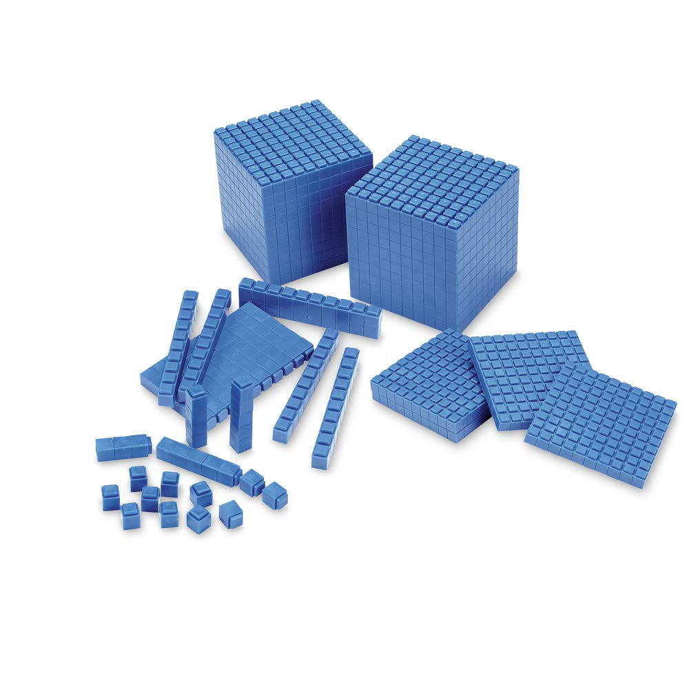 Foto 4 pulgar | Juego de 322 Unidades Hand2mind de Plástico Azul Base Ten Blocks - Venta Internacional