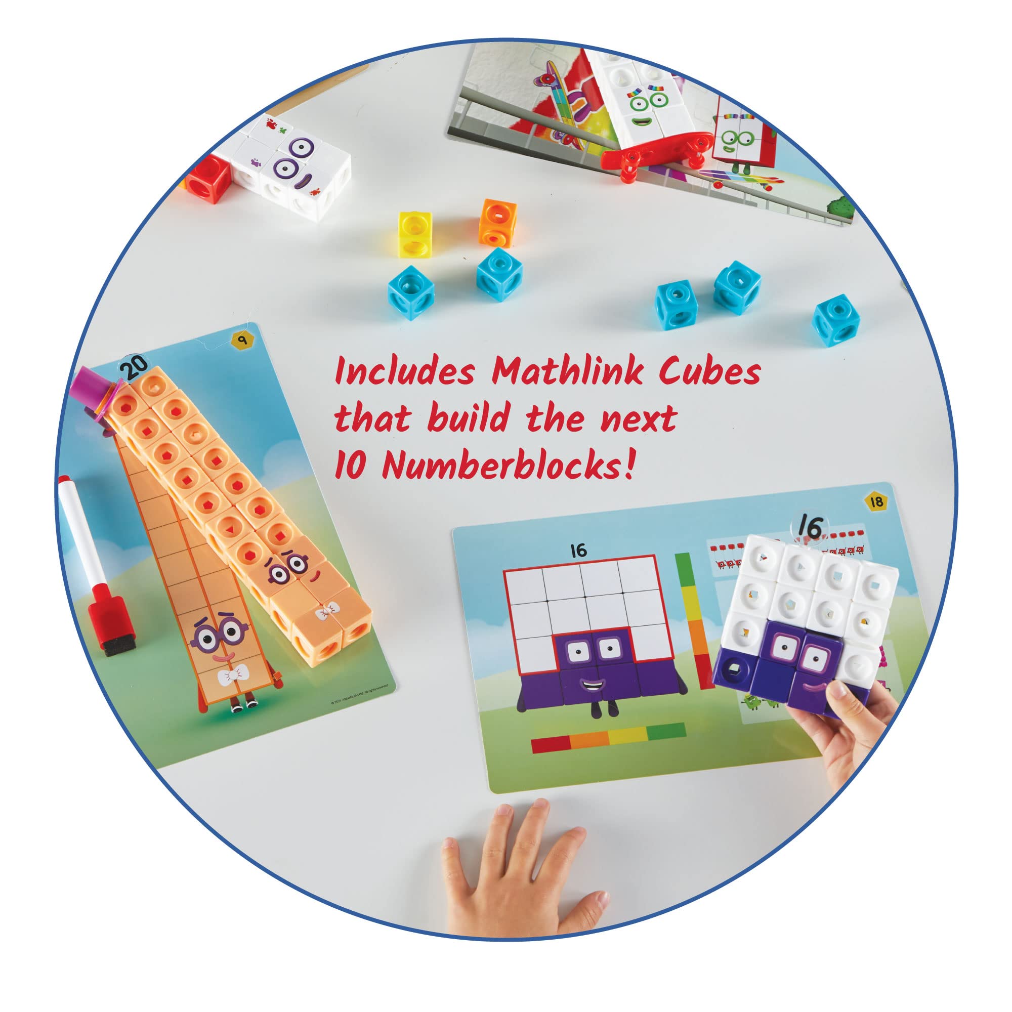 Foto 3 pulgar | Conjunto de Actividades Mathlink Cubes Numberblocks con 155 Cubos - Venta Internacional