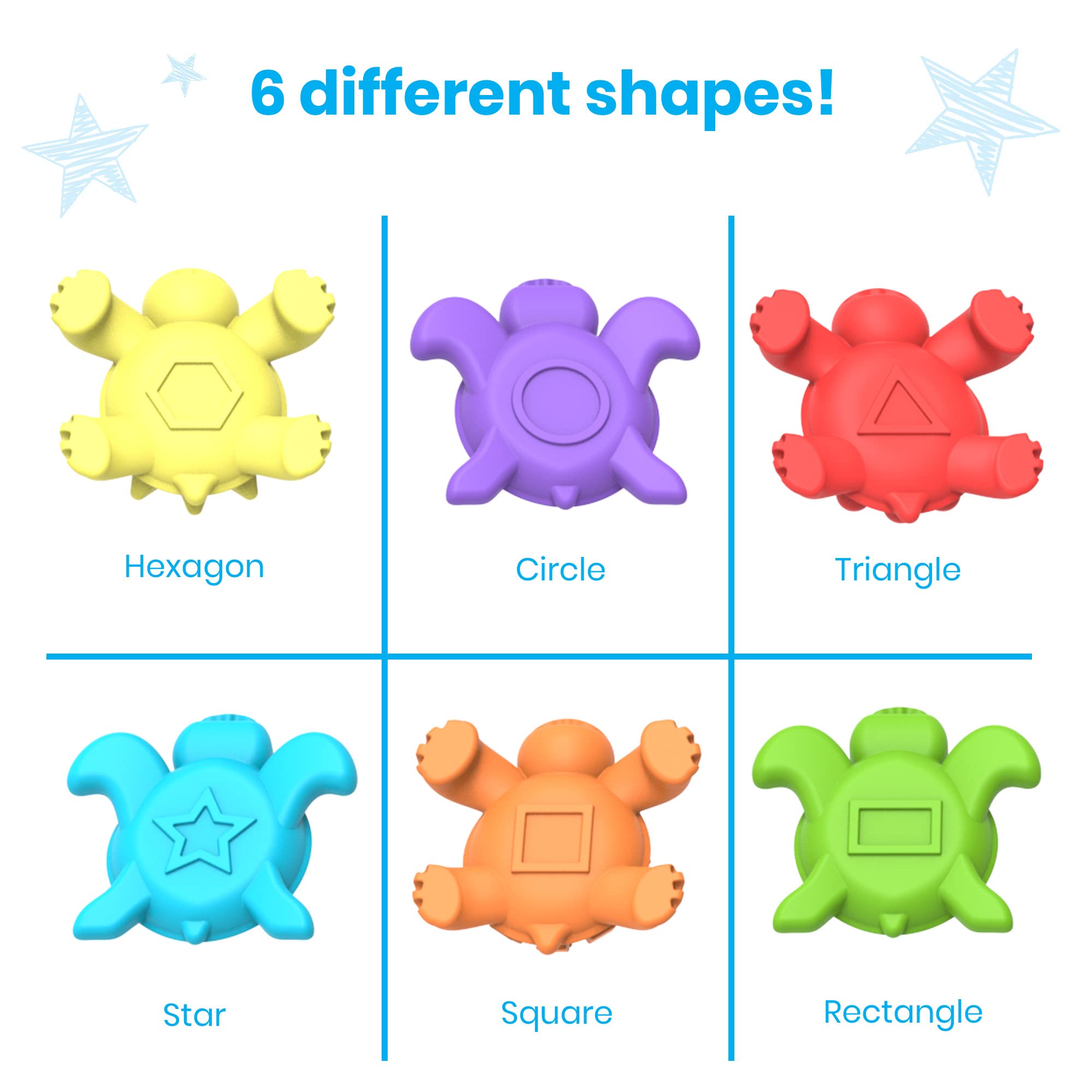 Foto 7 | Set de Actividades Matemáticas Hand2mind Tactile Turtles para Niños Pequeños - Venta Internacional