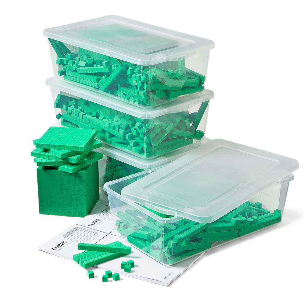 Set Completo de Espuma Verde Base Ten Blocks Hand2mind - Venta Internacional