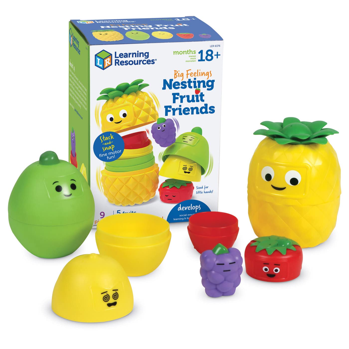 Recursos de Aprendizaje Learning Resources Big Feelings Nesting Fruit Friends - Venta Internacional
