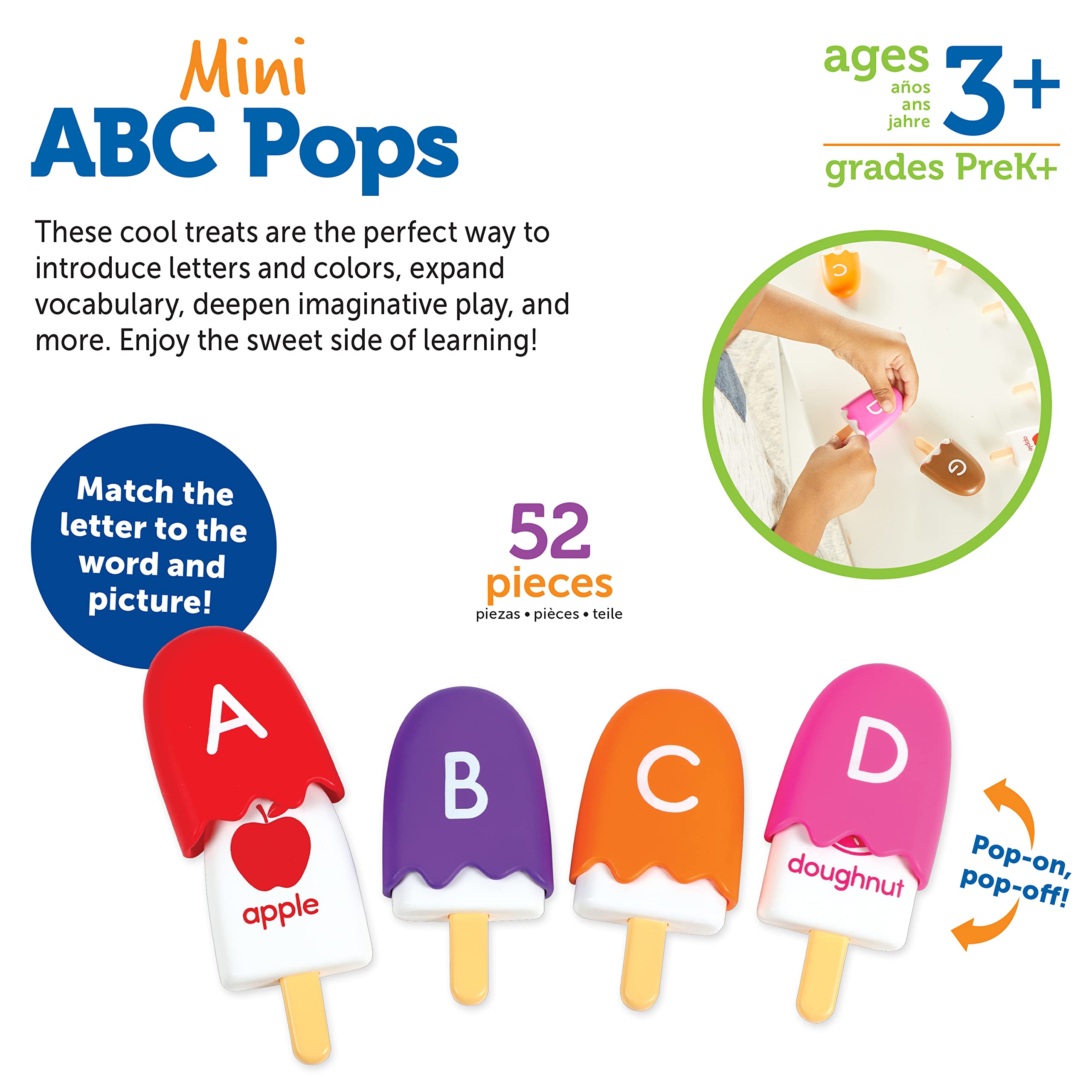 Foto 6 pulgar | Mini Abc Pops Toy Learning Resources 52 Piezas - Venta Internacional