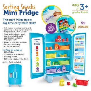 Foto 6 | Mininevera Toy Learning Resources para Clasificar Aperitivos 51 Unidades - Venta Internacional