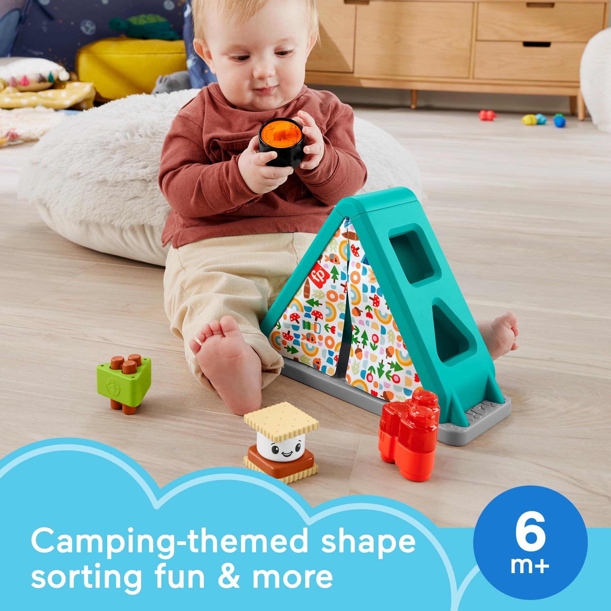Foto 3 pulgar | Tienda de Campaña Fisher-Price con Forma de S'more - Venta Internacional