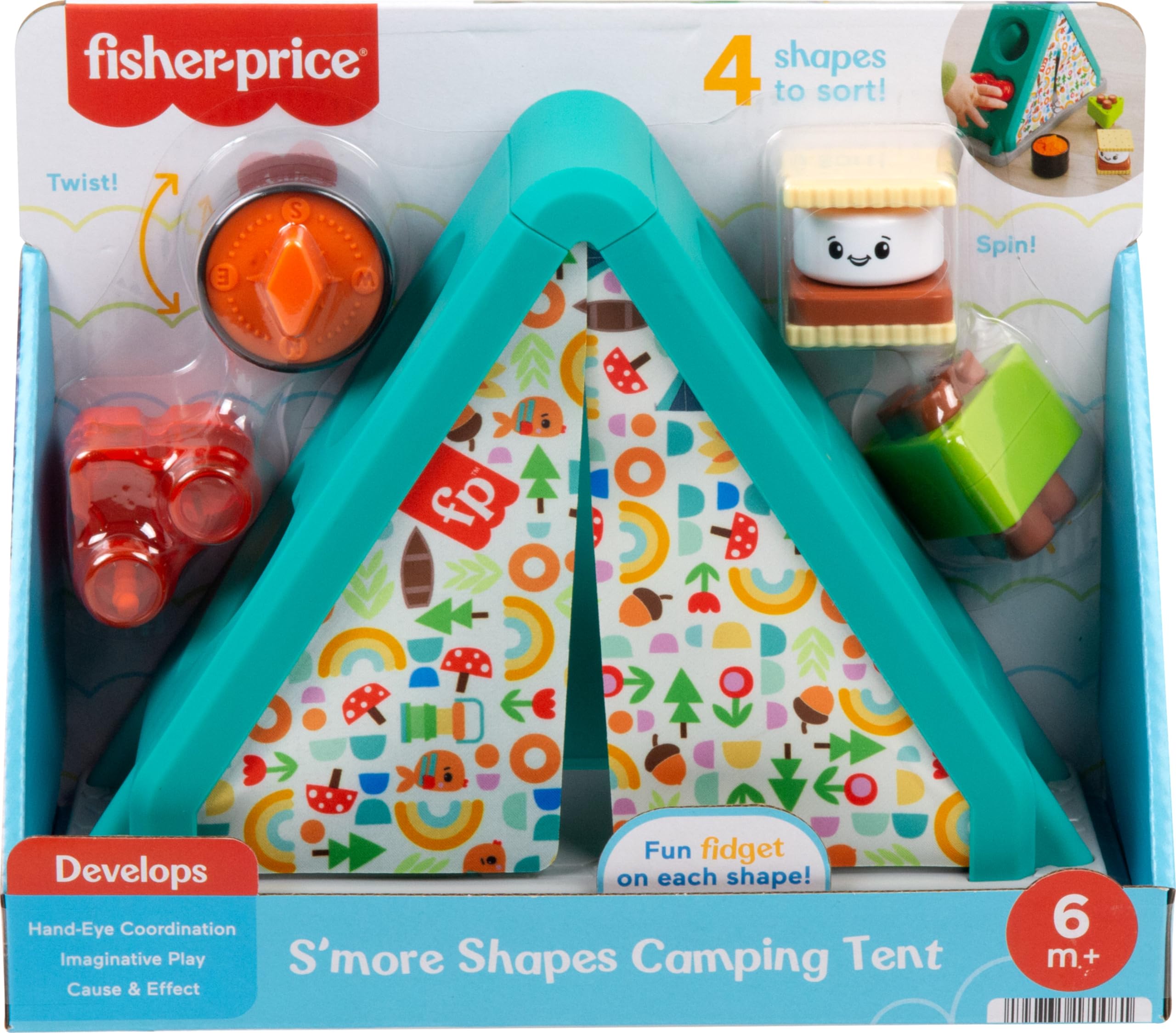 Foto 7 pulgar | Tienda de Campaña Fisher-Price con Forma de S'more - Venta Internacional