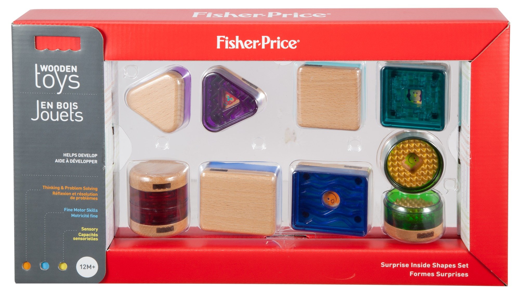 Foto 6 pulgar | Juego De Juguetes De Madera Surprise Inside Shapes De Toy Fisher-price - Venta Internacional.