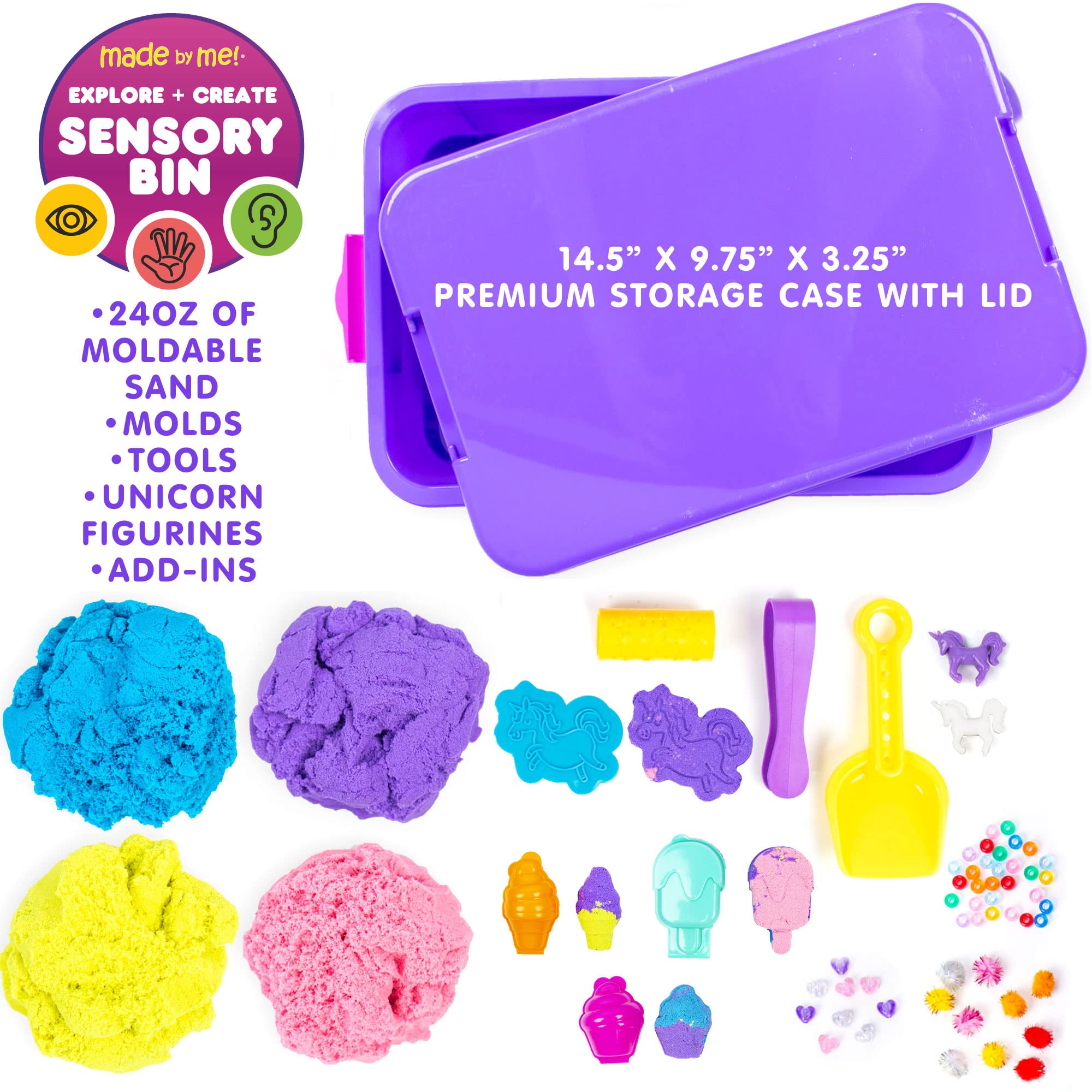 Foto 4 pulgar | Papelera Sensorial Hecha Por Mí Explore + Create Unicorn Para Niños Pequeños - Venta Internacional.