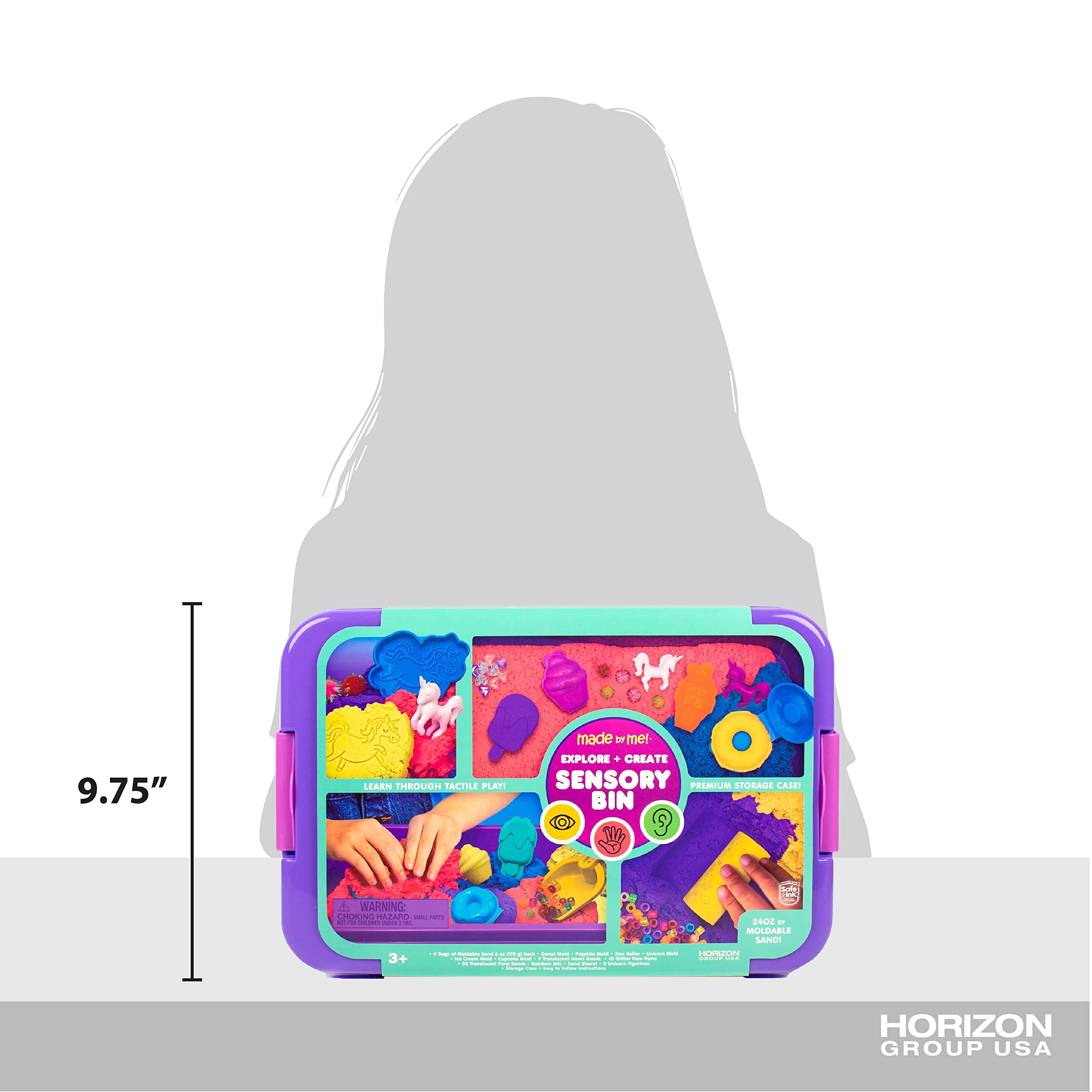 Foto 8 pulgar | Papelera Sensorial Hecha Por Mí Explore + Create Unicorn Para Niños Pequeños - Venta Internacional.