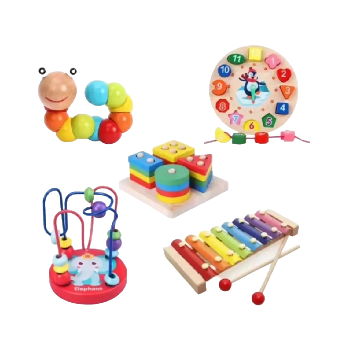 Foto 1 | Paquete Didáctico Infantil Estimulación Temprana 5 Piezas