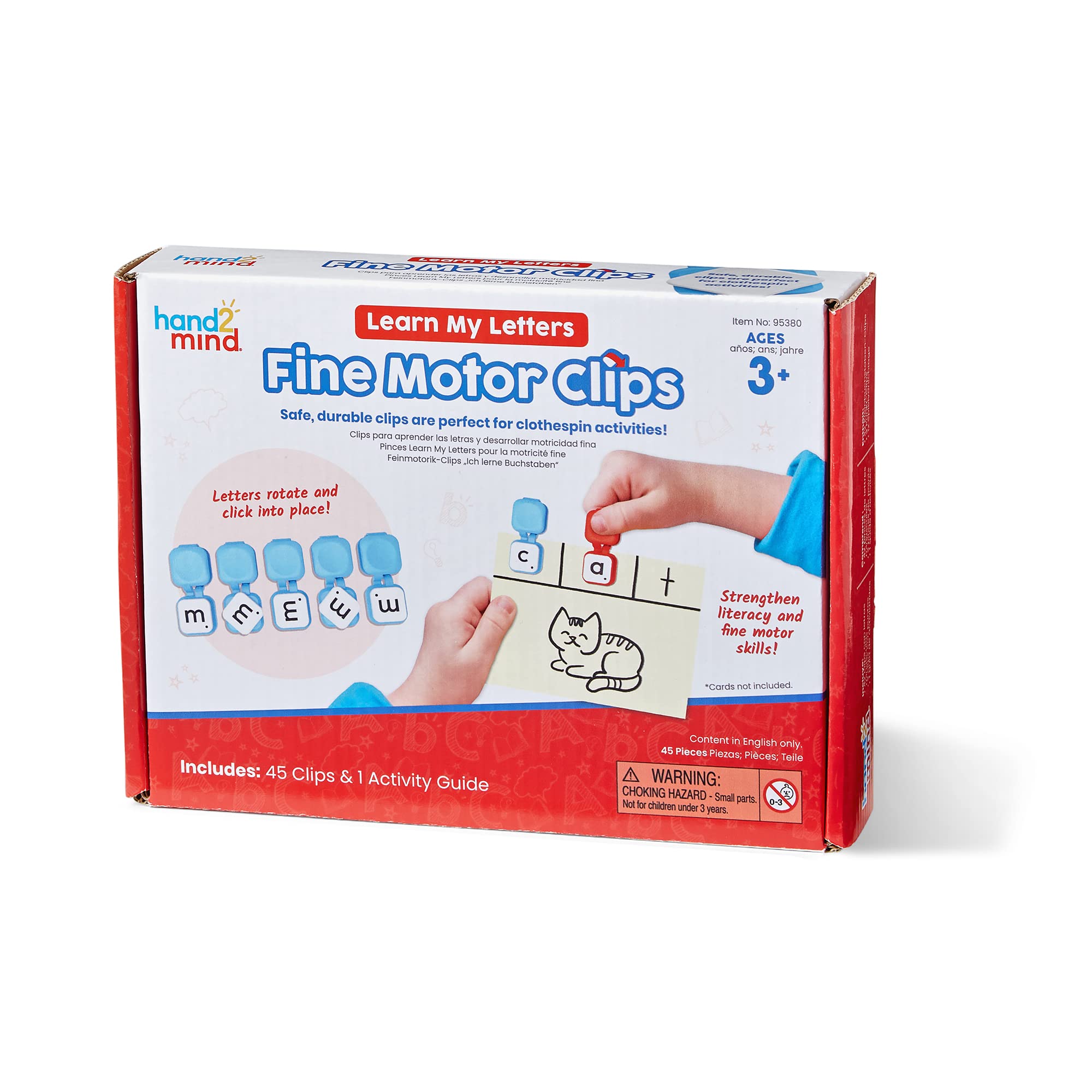 Foto 2 pulgar | Fine Motor Clips Hand2mind Learn My Letters Para Niños En Edad Preescolar - Venta Internacional.