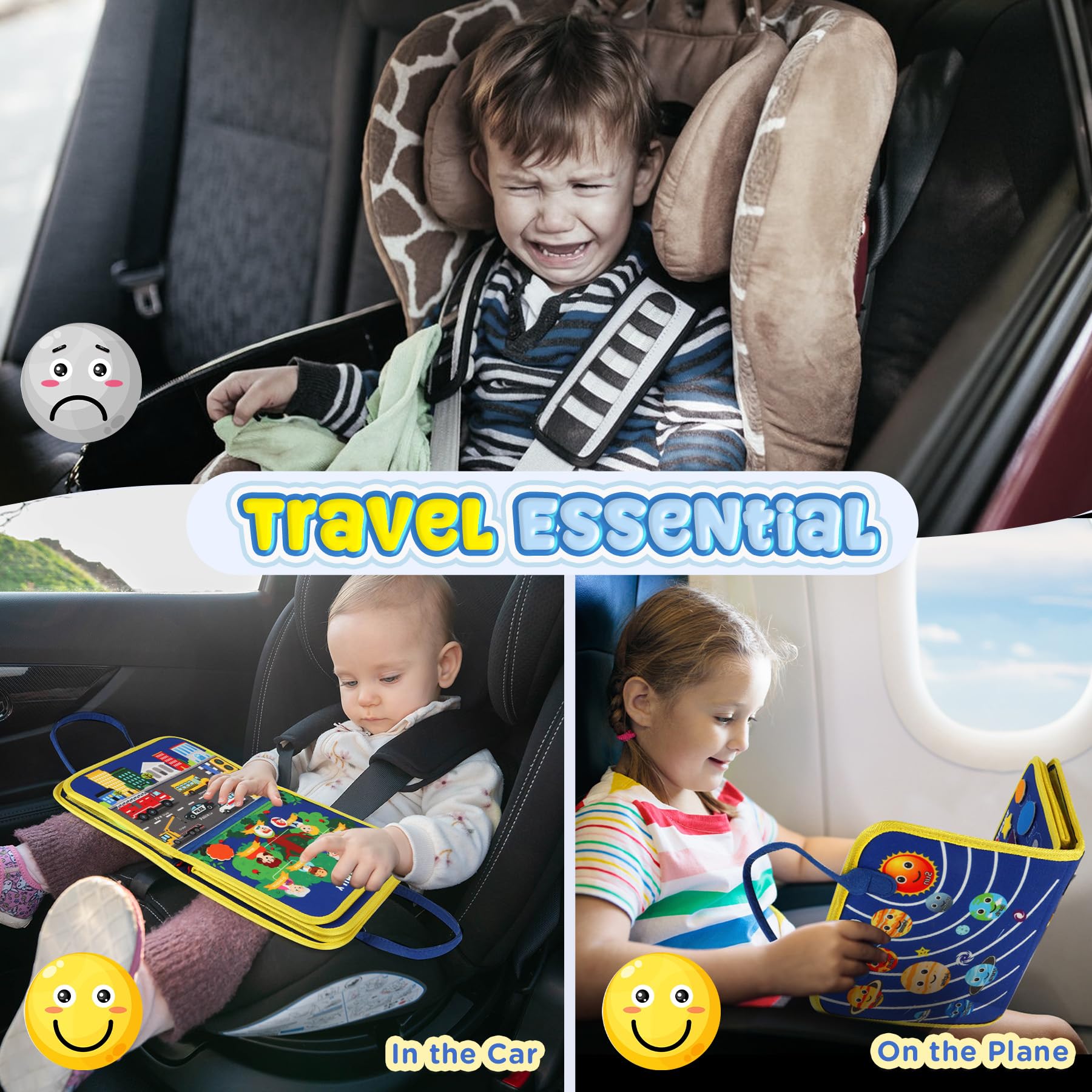 Foto 5 pulgar | Juguetes Montessori Urmywo De Busy Board Para Niños De 1 A 4 Años Con 12 Actividades - Venta Internacional.