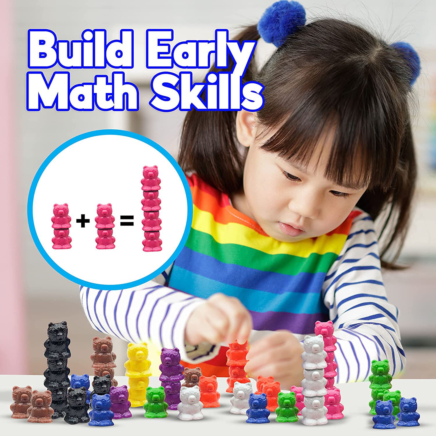 Foto 4 pulgar | Counting Bears Skoolzy Rainbow, Apilable, 50 Unidades Para Niños Pequeños - Venta Internacional.