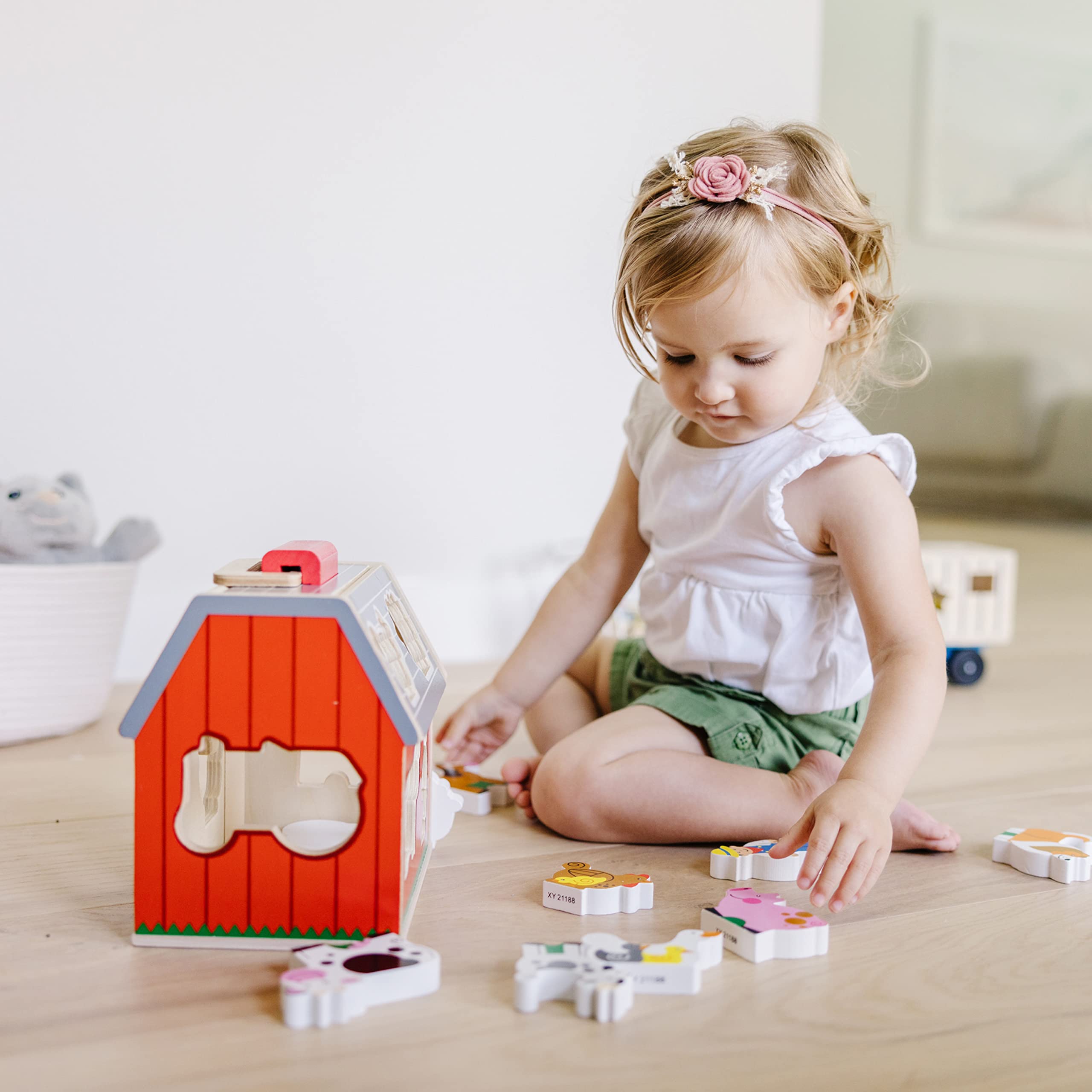 Foto 5 | Granero De Clasificación De Juguetes Melissa & Doug De Madera Con 10 Piezas De Granja - Venta Internacional.