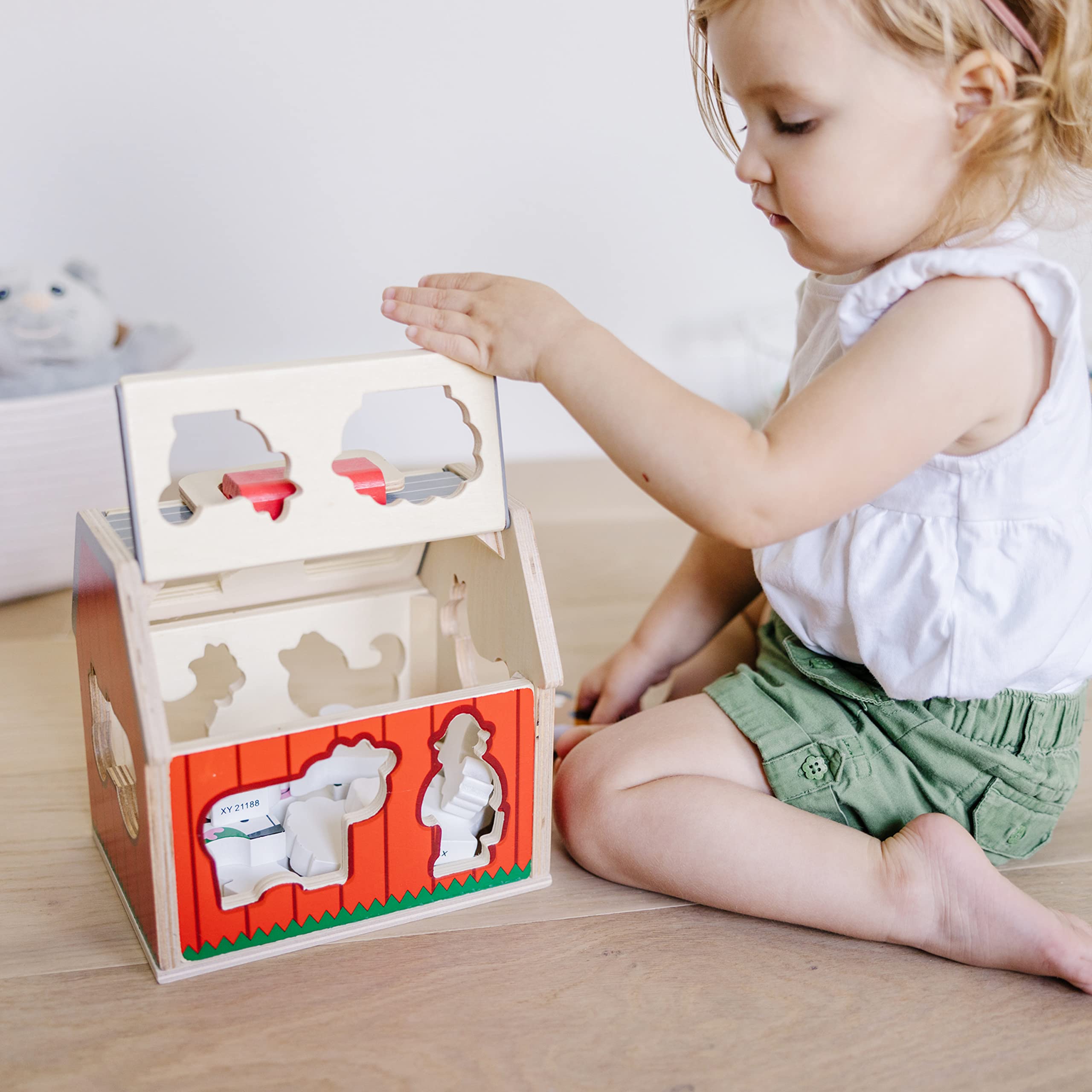 Foto 6 | Granero De Clasificación De Juguetes Melissa & Doug De Madera Con 10 Piezas De Granja - Venta Internacional.