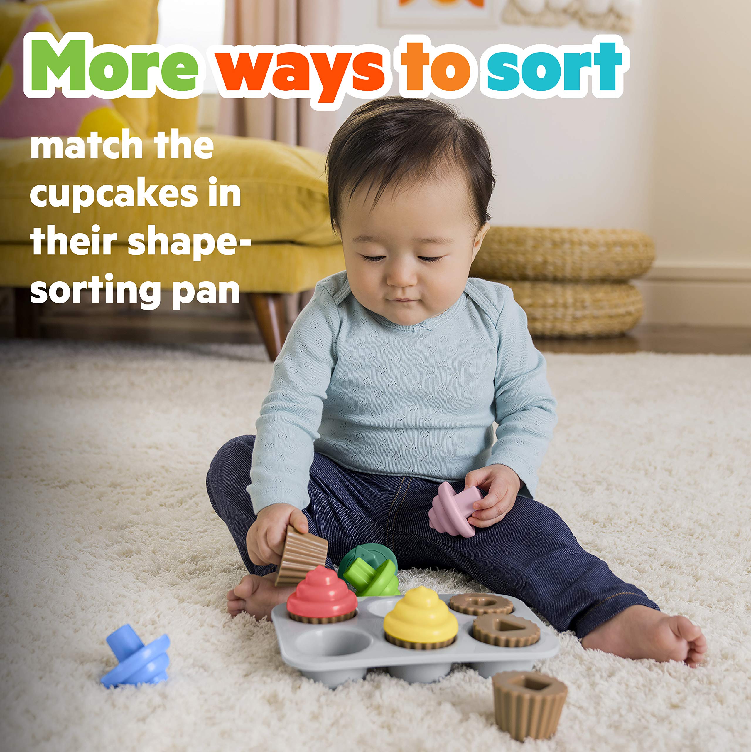 Foto 3 pulgar | Juguete Clasificador De Formas Bright Starts Sweet Cupcakes A Partir De 3 Meses - Venta Internacional.