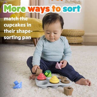Foto 2 | Juguete Clasificador De Formas Bright Starts Sweet Cupcakes A Partir De 3 Meses - Venta Internacional.