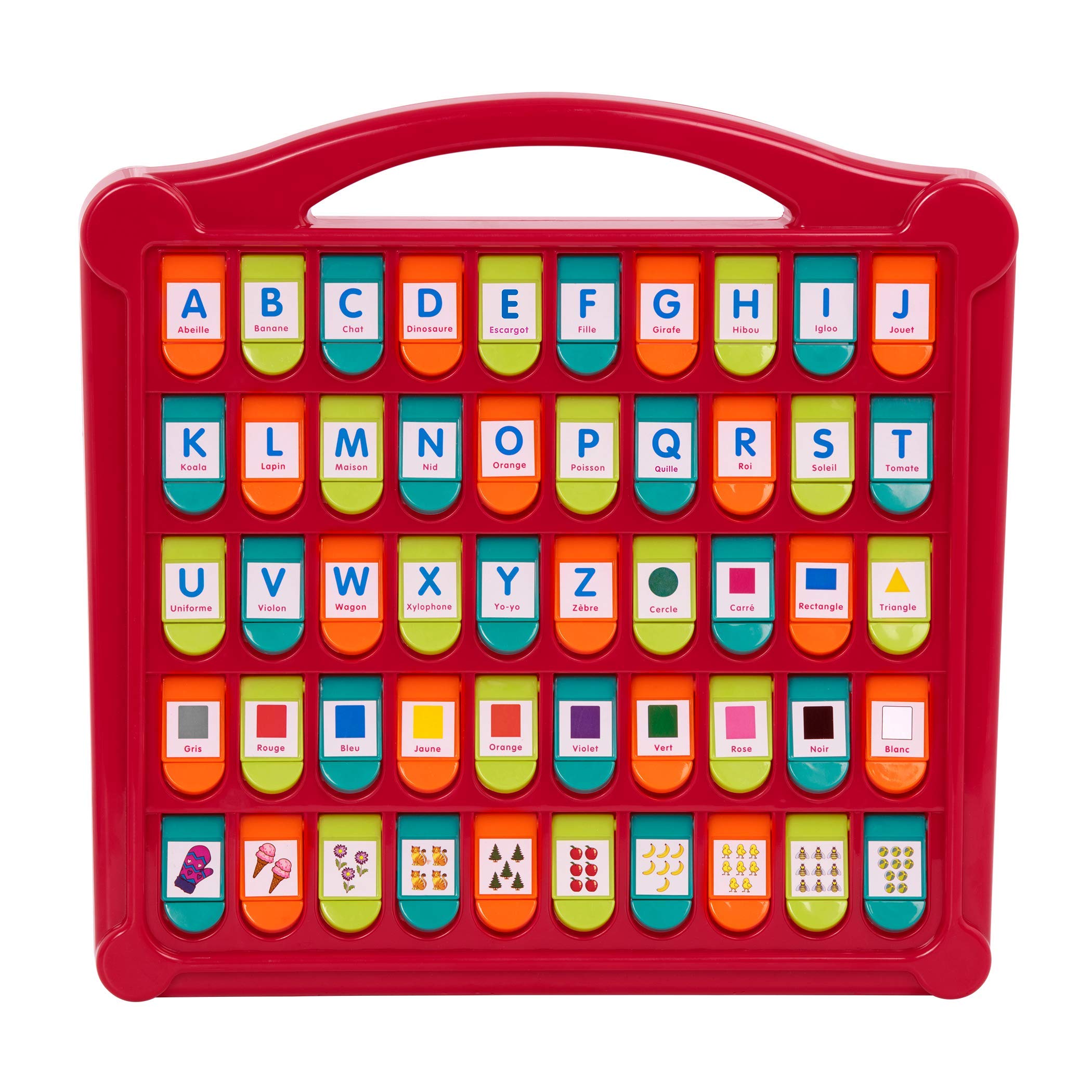 Solapas Plegables Alphabet Toy Battat Con Alfabeto Francés, 50 Unidades, Más De 3 Años - Venta Internacional.