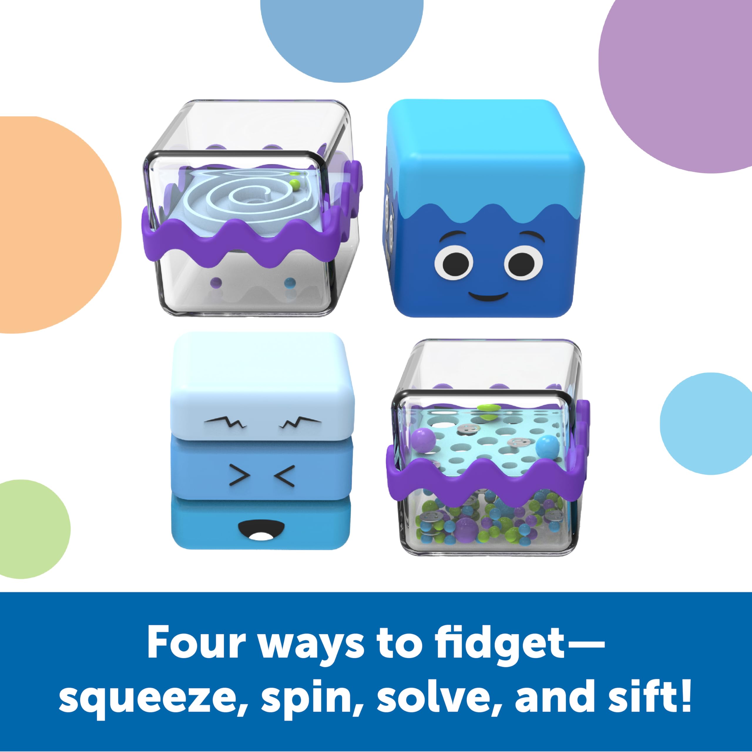Foto 3 pulgar | Set Sensory Fidget Resources Learning Cubes Cool Down Kids 4+ - Venta Internacional.