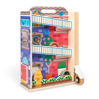 Foto 1 | Casa Unifamiliar De Madera Toy Melissa & Doug Go Tots Con 6 Discos - Venta Internacional.