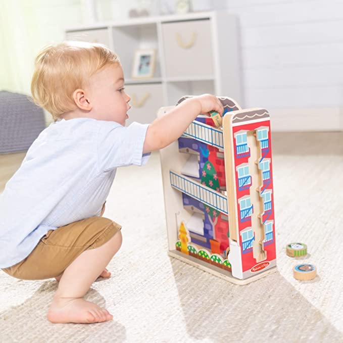 Foto 6 pulgar | Casa Unifamiliar De Madera Toy Melissa & Doug Go Tots Con 6 Discos - Venta Internacional.