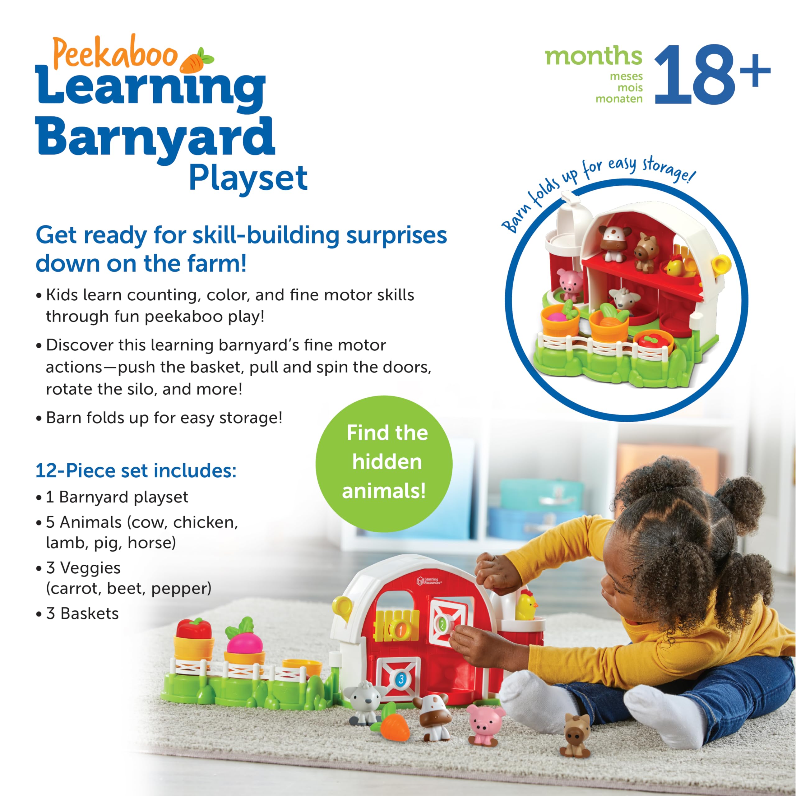 Foto 7 pulgar | Granja de Juguete Learning Barnyard- Venta Internacional