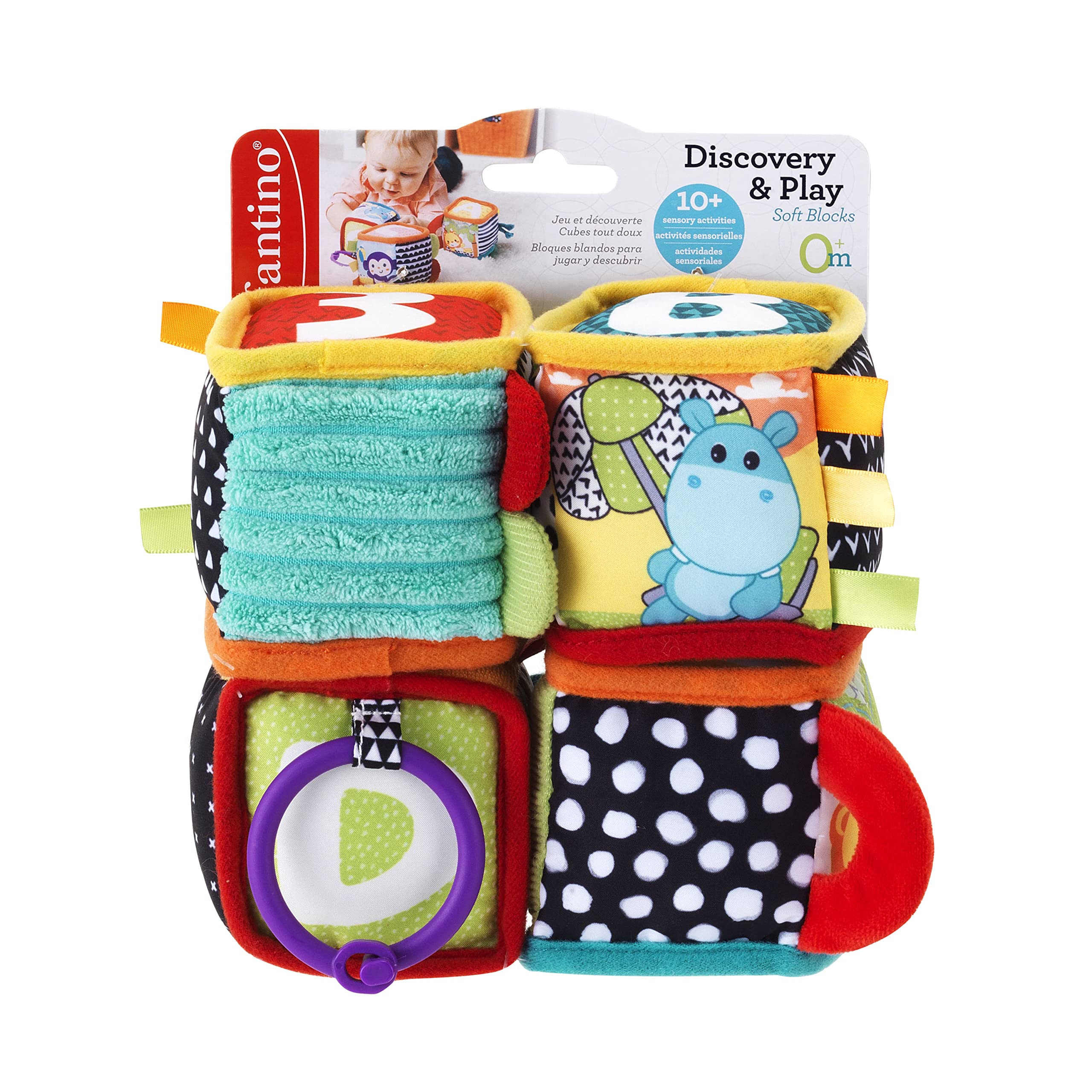 Foto 4 pulgar | El Juguete De Desarrollo Infantino Discover And Play Soft Blocks - Venta Internacional.