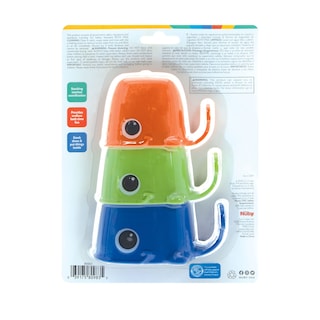 Foto 7 | Vasos De Baño Nuby Whale, 3 Vasos Apilables Para Bebés De Más De 9 Meses - Venta Internacional.