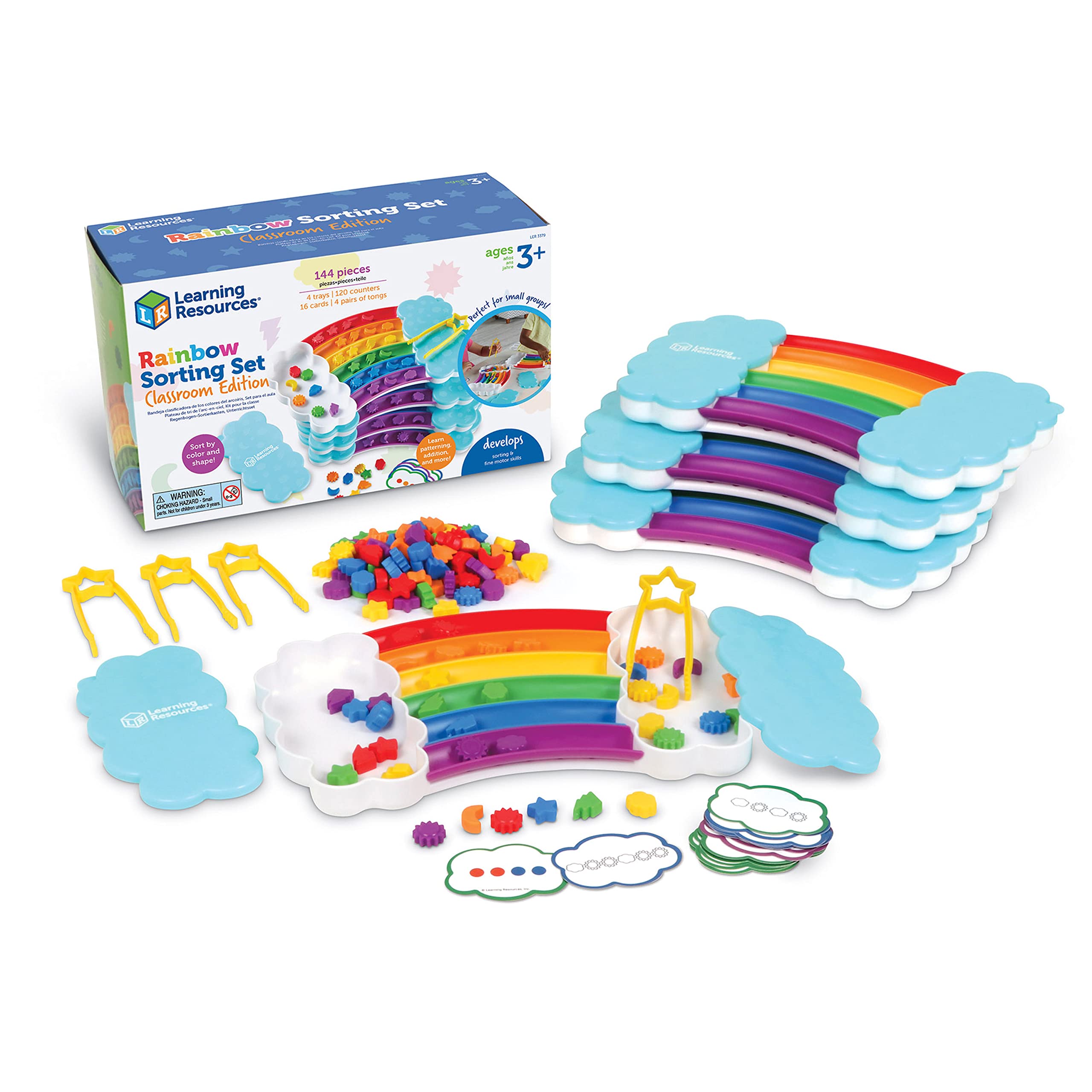 Set De Clasificación Learning Resources Rainbow 144 Piezas +3 Años - Venta Internacional.