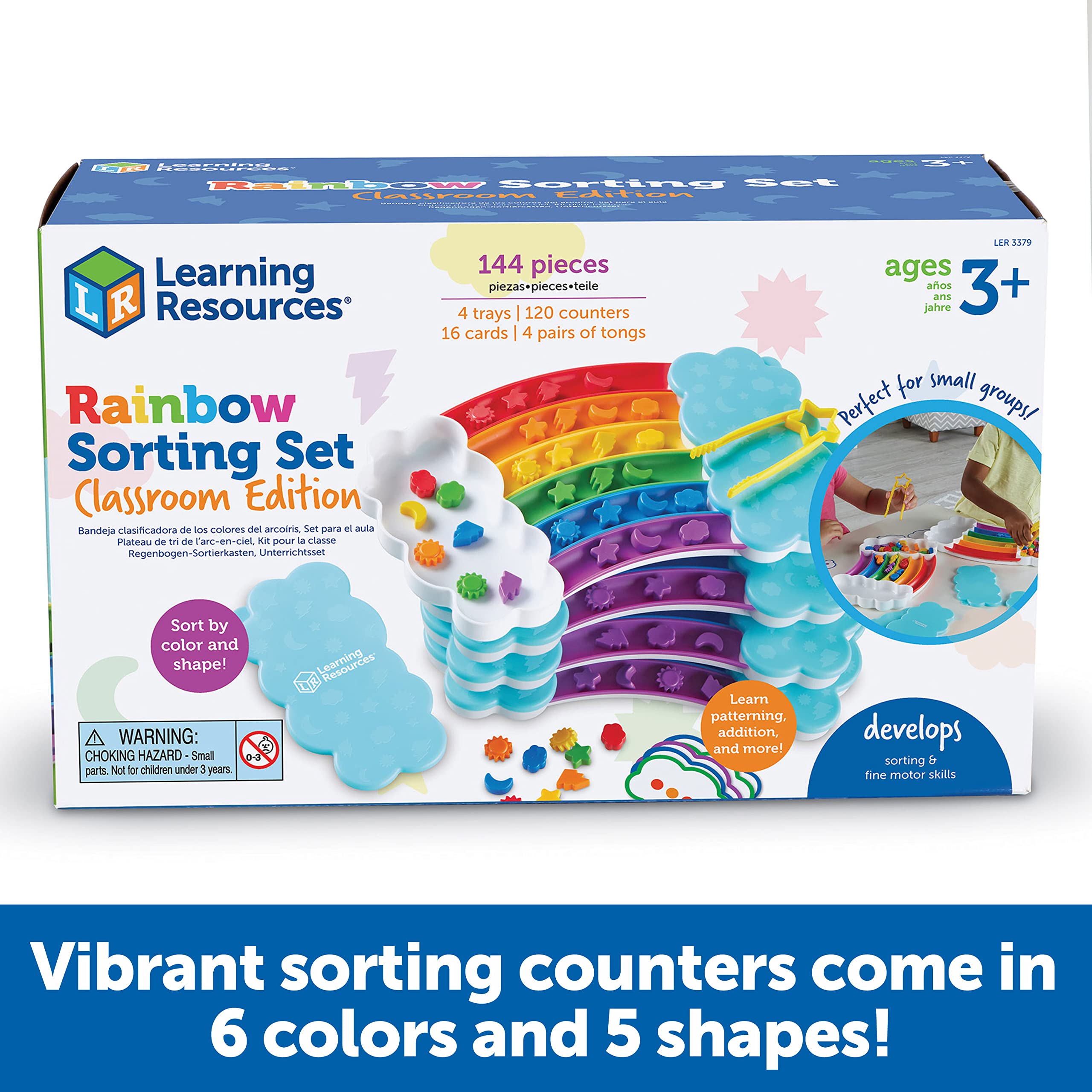 Foto 5 pulgar | Set De Clasificación Learning Resources Rainbow 144 Piezas +3 Años - Venta Internacional.