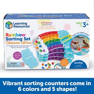 Foto 4 | Set De Clasificación Learning Resources Rainbow 144 Piezas +3 Años - Venta Internacional.