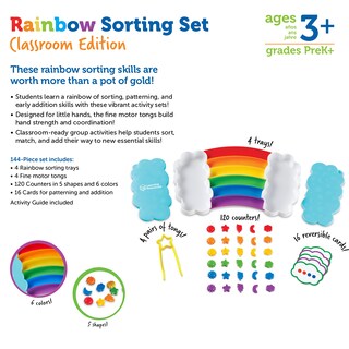 Foto 5 | Set De Clasificación Learning Resources Rainbow 144 Piezas +3 Años - Venta Internacional.