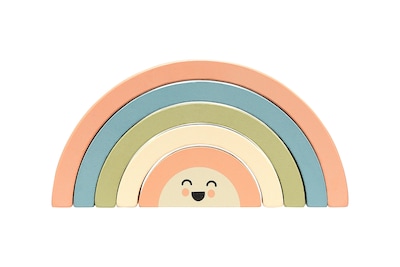 Foto 1 | Juguete Apilable Rainbow Pearhead De Madera Para Bebés De 1 Año O Más - Venta Internacional.