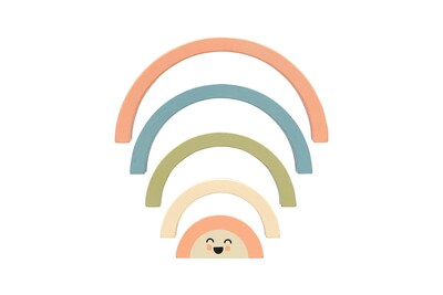 Foto 2 | Juguete Apilable Rainbow Pearhead De Madera Para Bebés De 1 Año O Más - Venta Internacional.