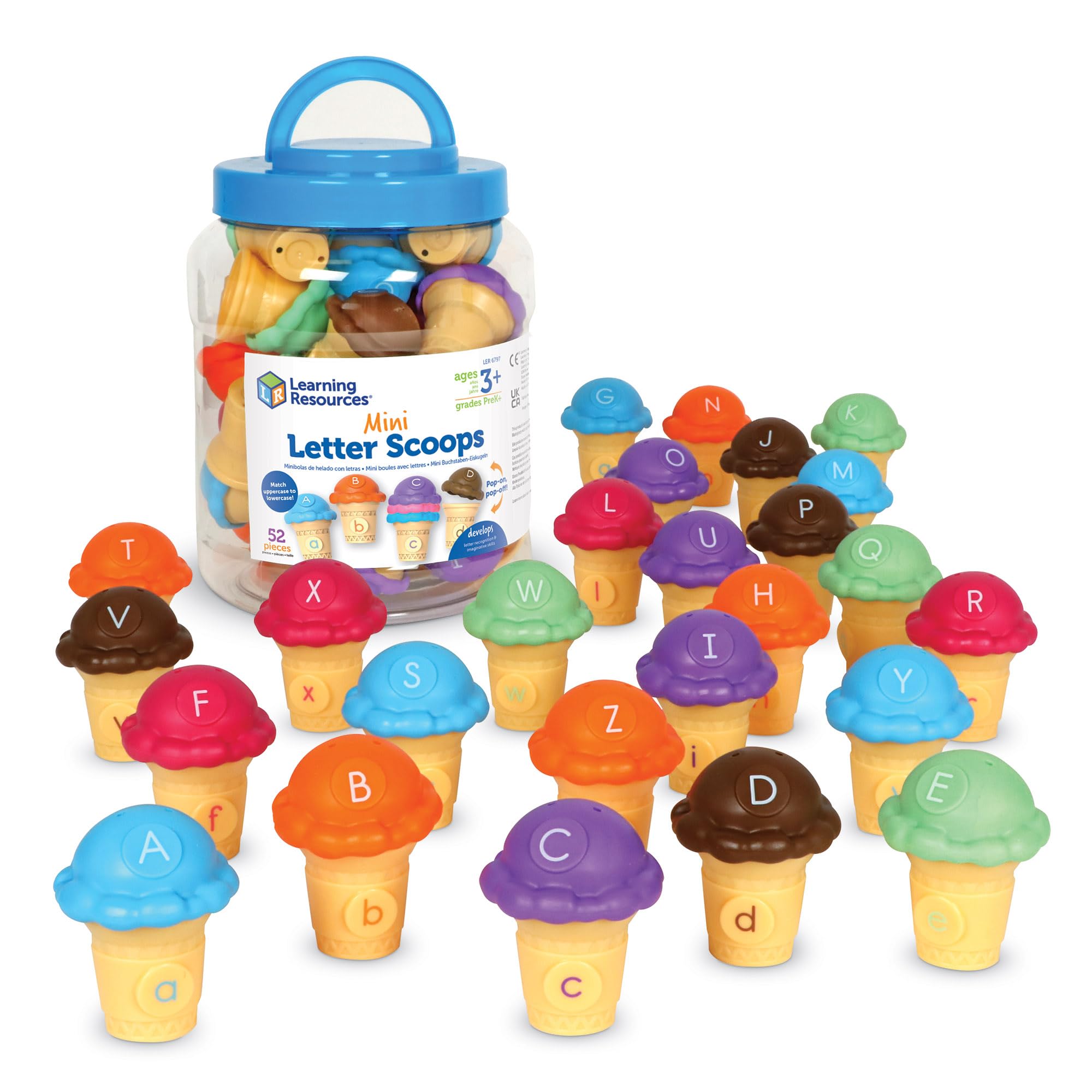 Foto 2 pulgar | Juguetes De Aprendizaje Preescolar, Recursos De Aprendizaje, Minicucharas Con Letras - Venta Internacional.