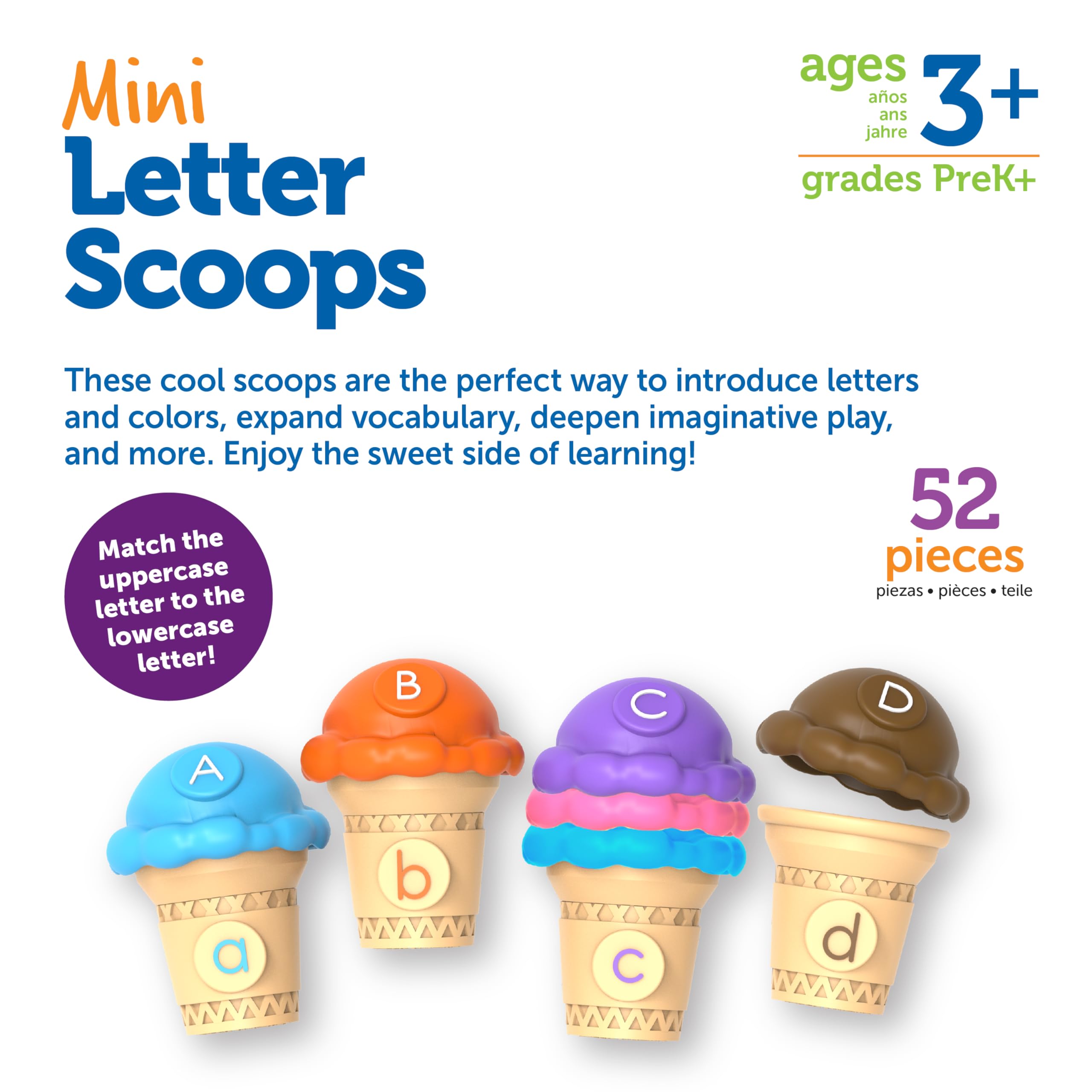 Foto 7 pulgar | Juguetes De Aprendizaje Preescolar, Recursos De Aprendizaje, Minicucharas Con Letras - Venta Internacional.